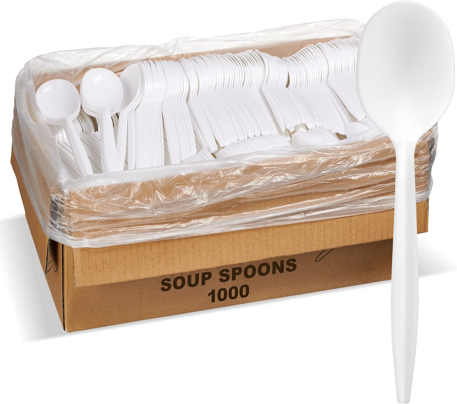 Gold Global Cutlery Disposable Spoons White (1000 Count) Gold Global